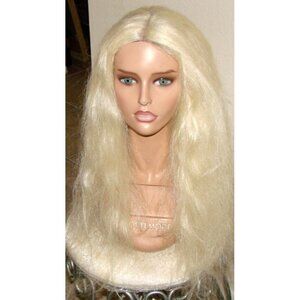 Mayde Beauty Wig Color 613 Light Blonde Straight Style Axis Lace Front Ivy Tpart